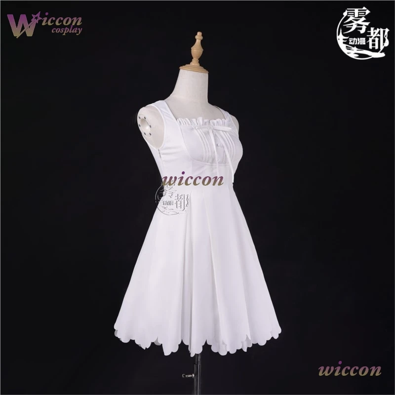 

yontt/ Cardcaptor Sakura Kinomoto Dream White Dress Cosplay Outfit Anime Long Gown Y2k Mini Corset Dress Neck Backless Lace