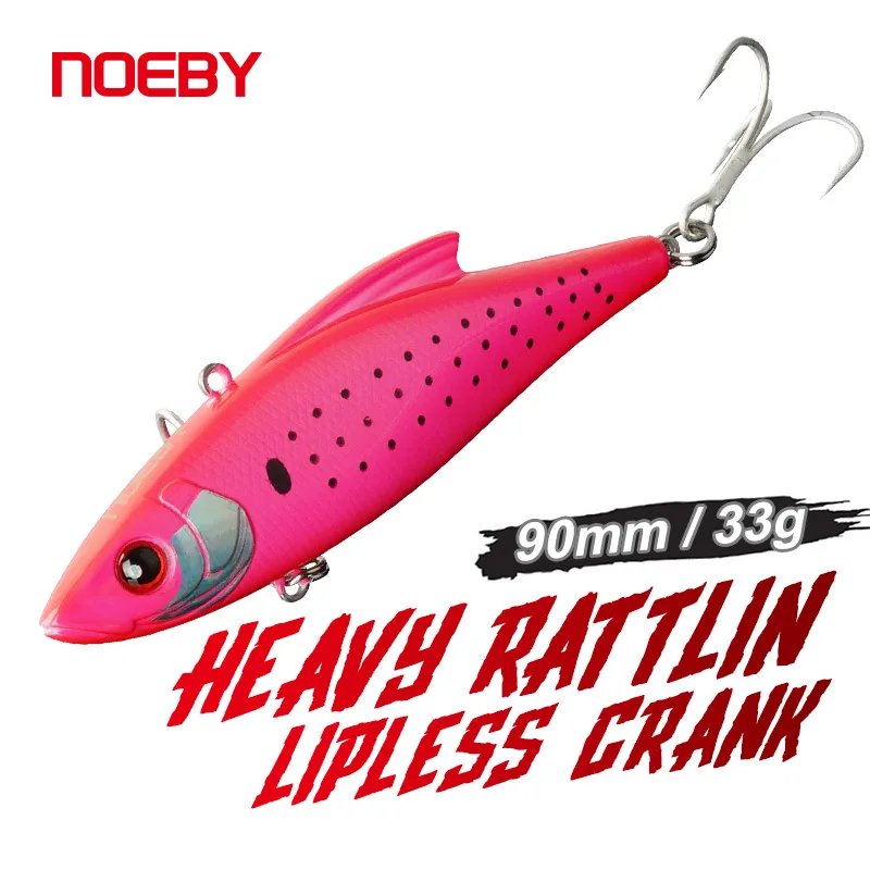 Noeby-Rasselköder, sinkende Vibrationswobbler, künstlicher Hartköder für Seebarsch, Winterfischköder, 9cm, 33g