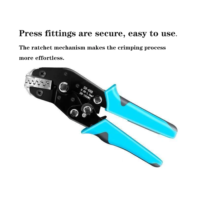 SN-68B مشبك طرفي للضغط البارد، مجموعة أدوات ضغط الأسلاك متعددة الوظائف