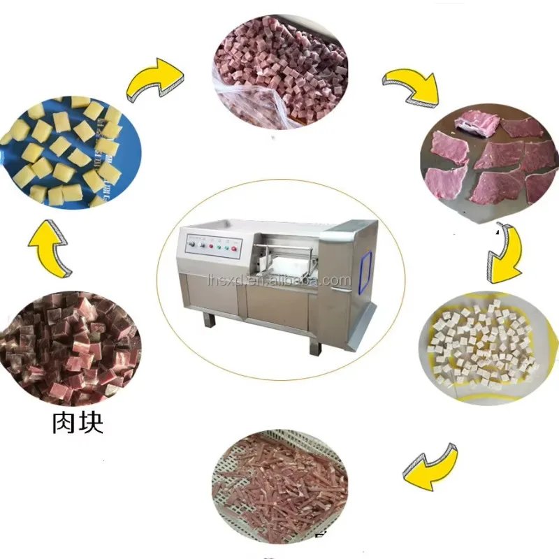 Meat Cube Cutting Machine/Meat Grinders & Slicers/Diced Frozen Meat Cutting Machine