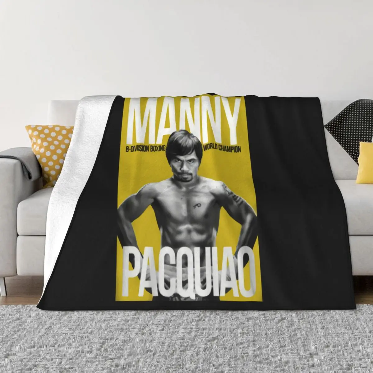 Manny Pacquiao Boxing Legend Personality Autumn Casual Hipster Middle Aged Adults Science 2021 New Design Throw Blanket