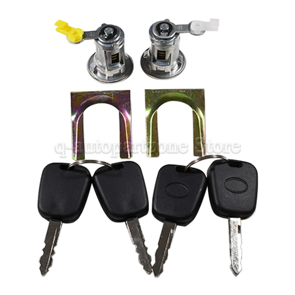 Juego de llaves de barril de cerradura de puerta de cilindro de coche para Peugeot 107, Citroen C1, Toyota Aygo 05-14, cilindro 9135S2 9136.T0 9170.Y8 1608746380