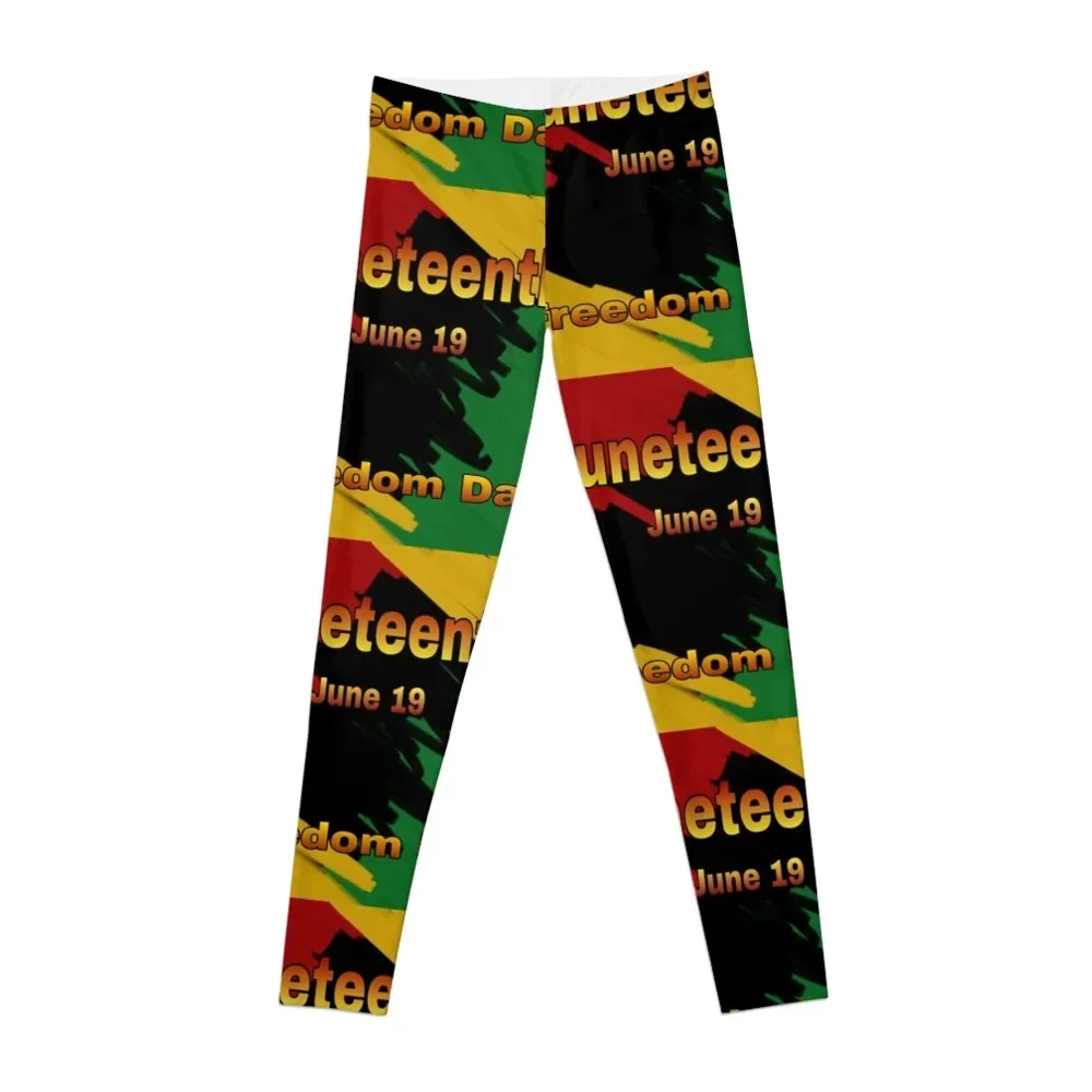 

Juneteenth, june 19, june nineteenth Leggings Tight fitting woman gym top sporty woman gym gym's clothing Womens Leggings