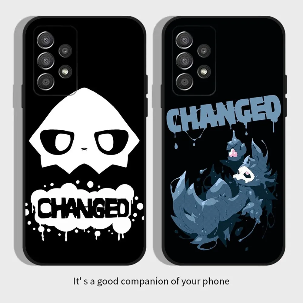 Changed Puro Reaction Sprite Phone Case For Samsung Galaxy A13,A21s,A22,A31,A32,A52,A53,A71,A80,A91 Soft Black Cover