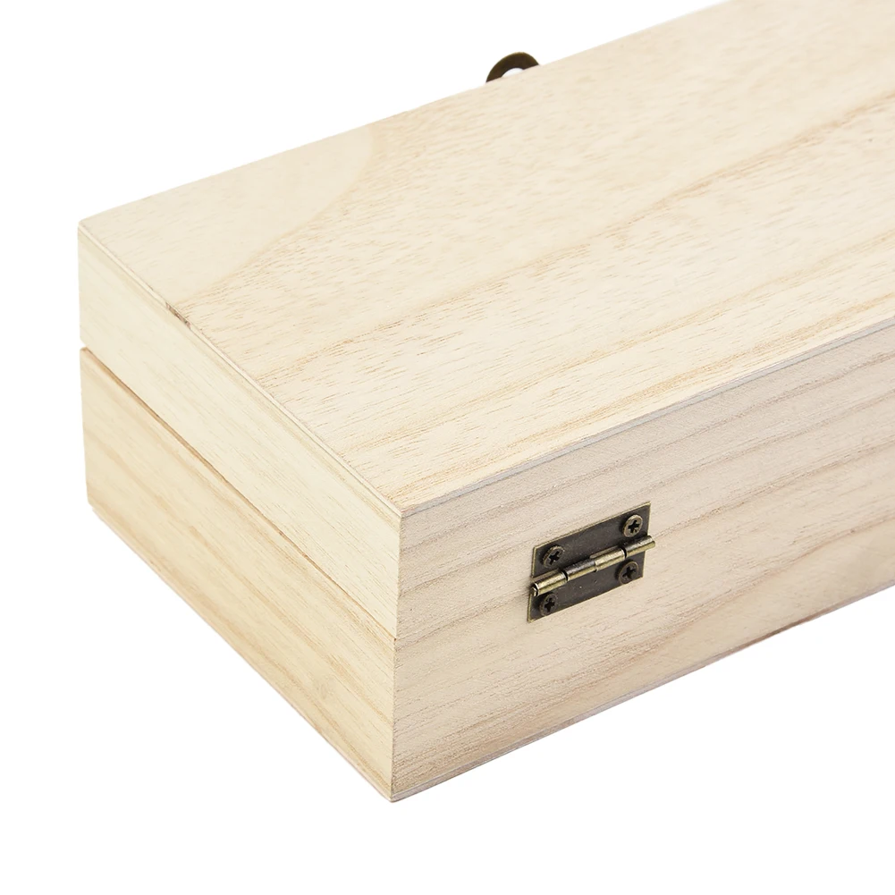 High Quality Brand New Storage Box Wooden Flip Top Health Manual Polishing Natural/Light/Dark Rectangular Retro Style