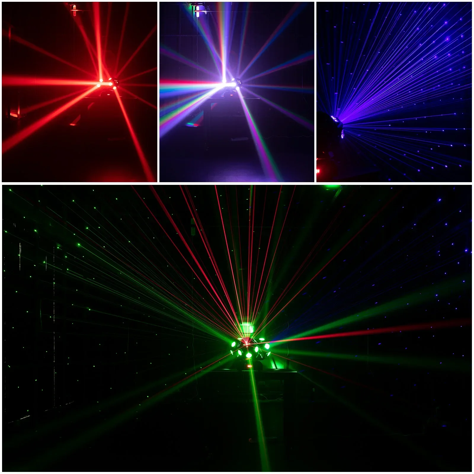 3 cabeças 18 peças 10w 15w lâmpada laser de futebol cabeça móvel 4 em 1 perfil gobo efeito de luz par de luz cabeça móvel luzes laser