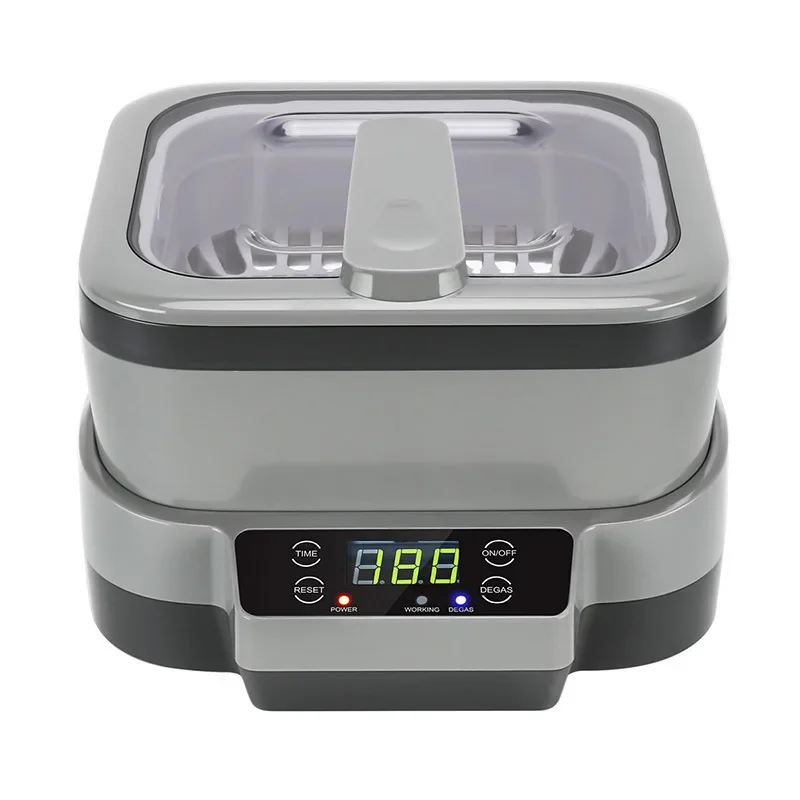 Digital Ultrasonic Cleaner Washer Bath Tank Basket Timing Degas Watches Glasses Jewelry Denture Ultrasound Wave Cleaning Machine