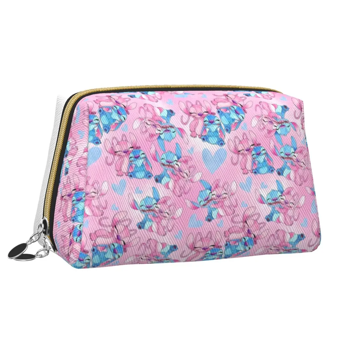 

Women Stitch Angel Collages Cosmetic Bags Portable Bathroom Makeup Pouch For Makeups Funny Graphic Storage Organizers