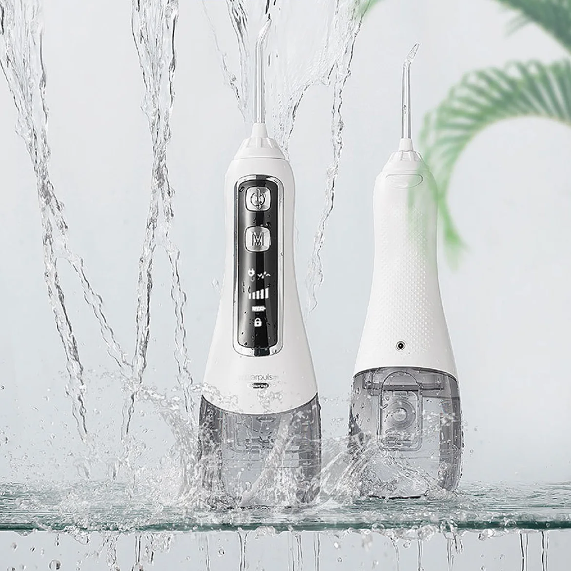 Professional Rechargeable Smart Cordless Dental Oral Irrigator Teeth Cleaner Water Flosser Jet IPX7 Tooth Flusher Mouth Cleaning