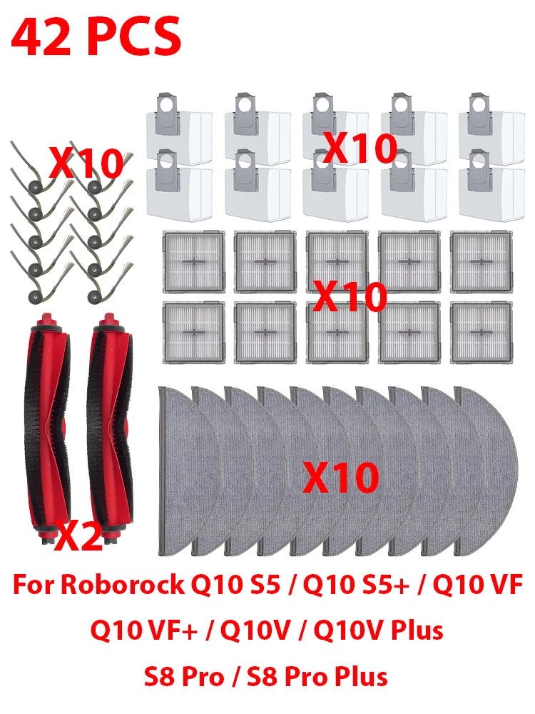 Onderdelen en accessoires geschikt voor (Roborock Q10 S5 / Q10 S5+ / Q10 VF / Q10 VF+ / Q10V / Q10V Plus / S8 Pro / S8 Pro Plus) - afbeelding 2