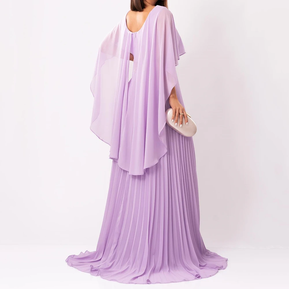 Personalizado a linha vestidos de noite até o chão o pescoço sem mangas vestido de baile simples moda roubou faixas drapeado casual vestido aprty