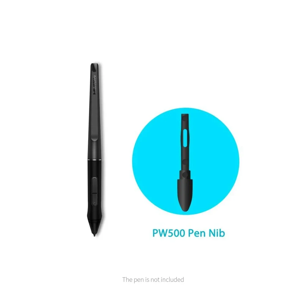 10pcs Replacement Graphics Tablet Pen Nibs with Wear-resistant Technology for Huion PN01/PN04/PN05 Pen