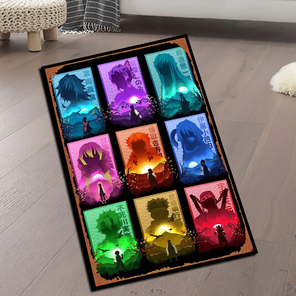 

Коврик Аниме Demon Slayer Nezuko Ghostblade Butler Rengoku Gokudera Makoto Ковер ручной работы с принтом для домашнего декора