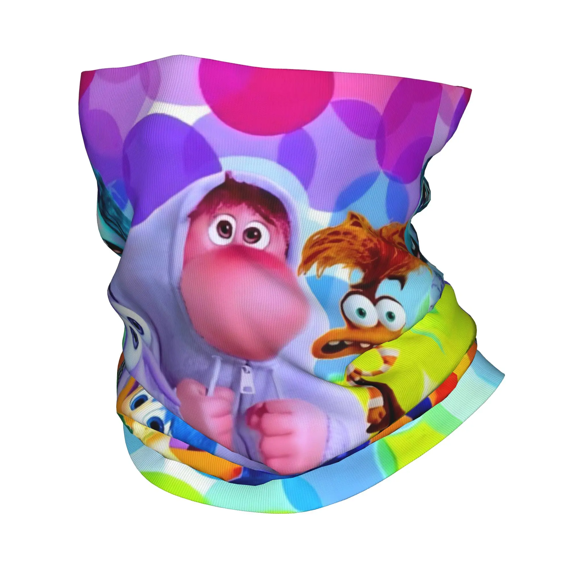 

Зимняя повязка на голову и шею с аниме-принтом «Внутри-внеш» для женщин и мужчин, для походов и кемпинга, шарф-труба, бандана-гайтер с персонифицированным лицом