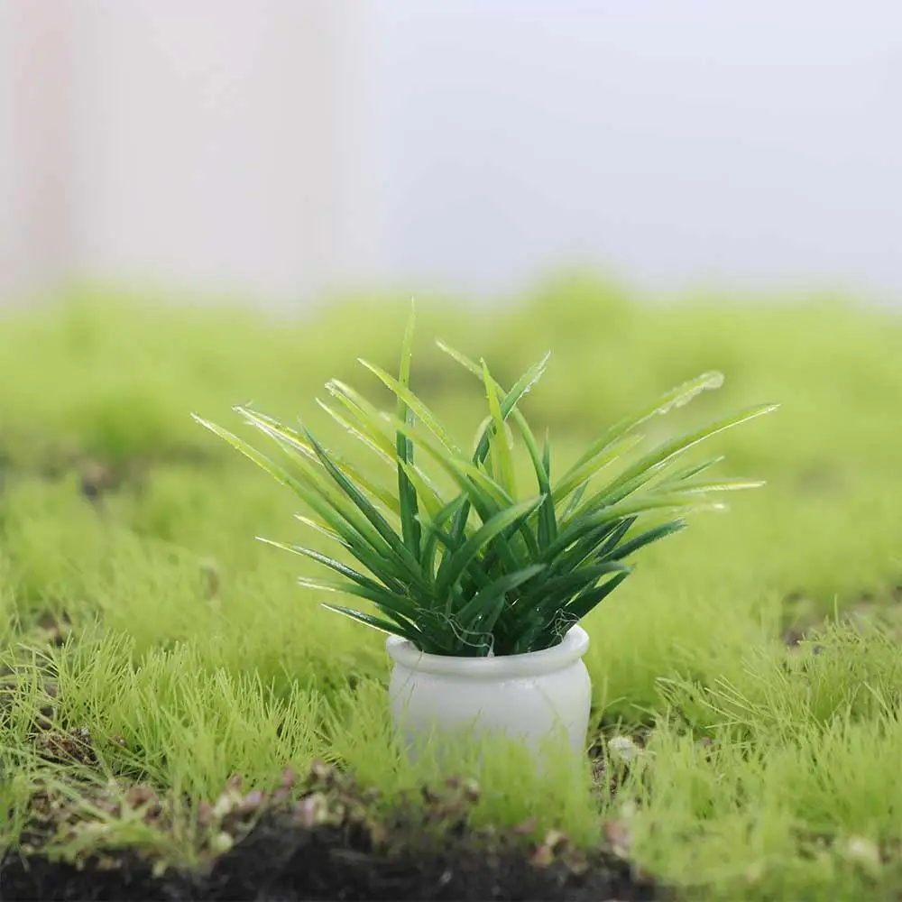 

Simulation Plants Mini Tree Potted 1:12 Dollhouse Mini Simulation Potted Plants Resin Plastics Dollhouse Green Plant Children