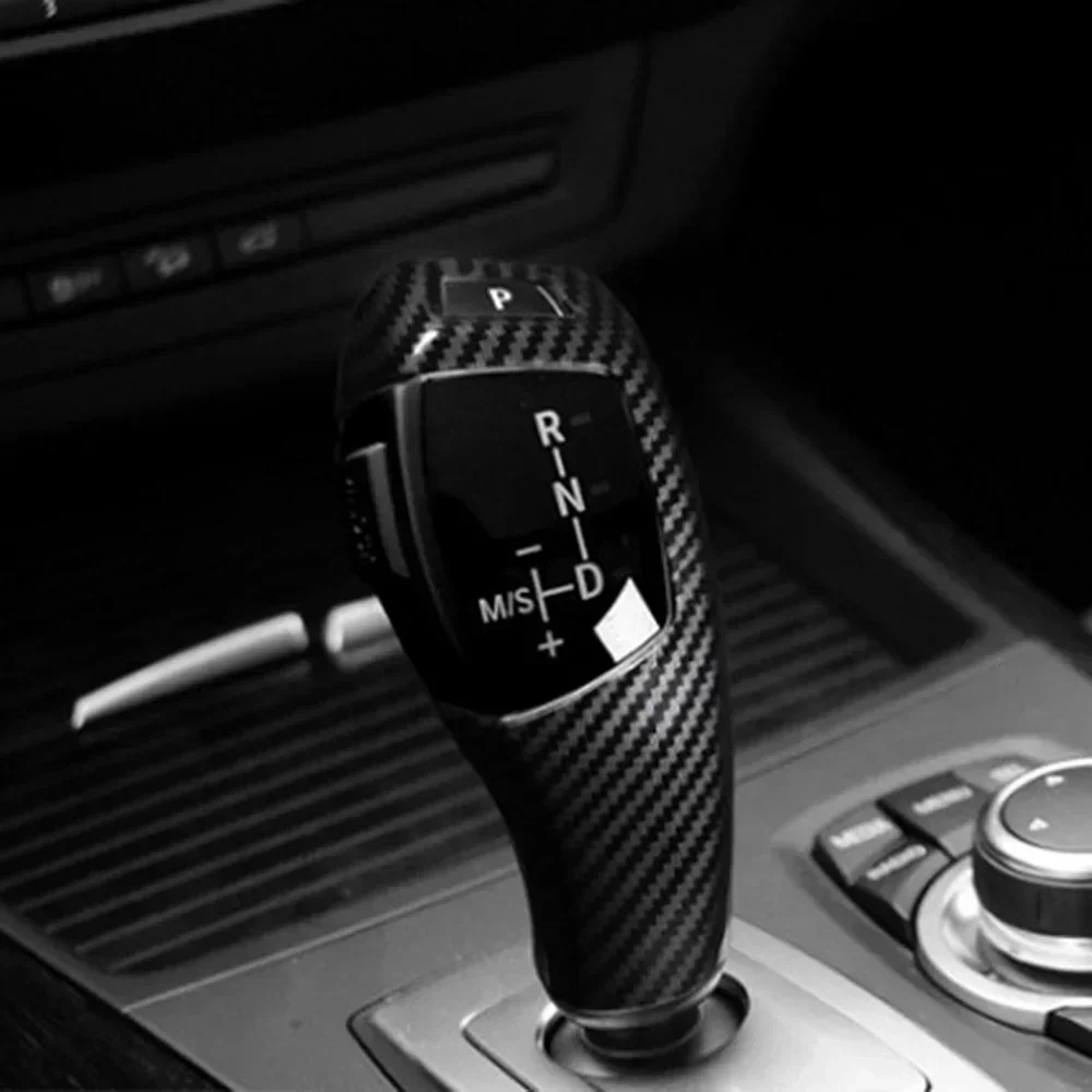 

1pcs Cars Gear Lever Shift Knobs Covering Black For BMW E60 E70 E71 5 Series For X5 X6 E60 2008-2010 E70 E71 2008-2013