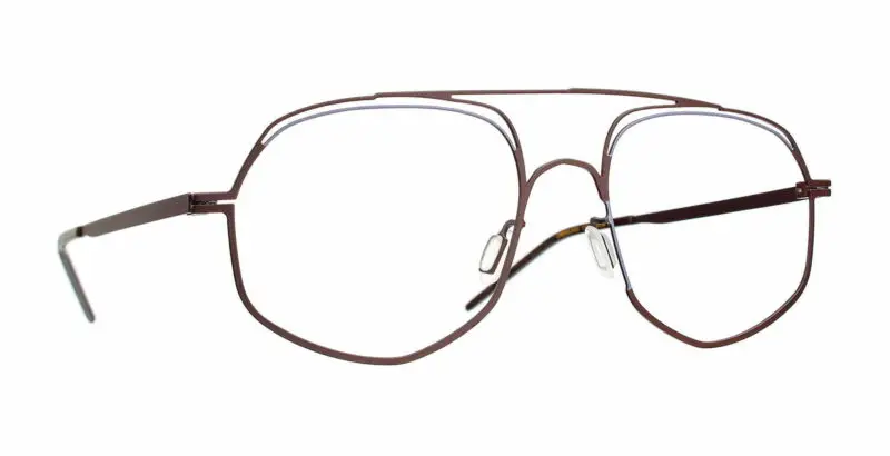 Luxury Italian Eyeglasses Frames with Unique Irregular Shape for Progressive Multifocal Transition Lens