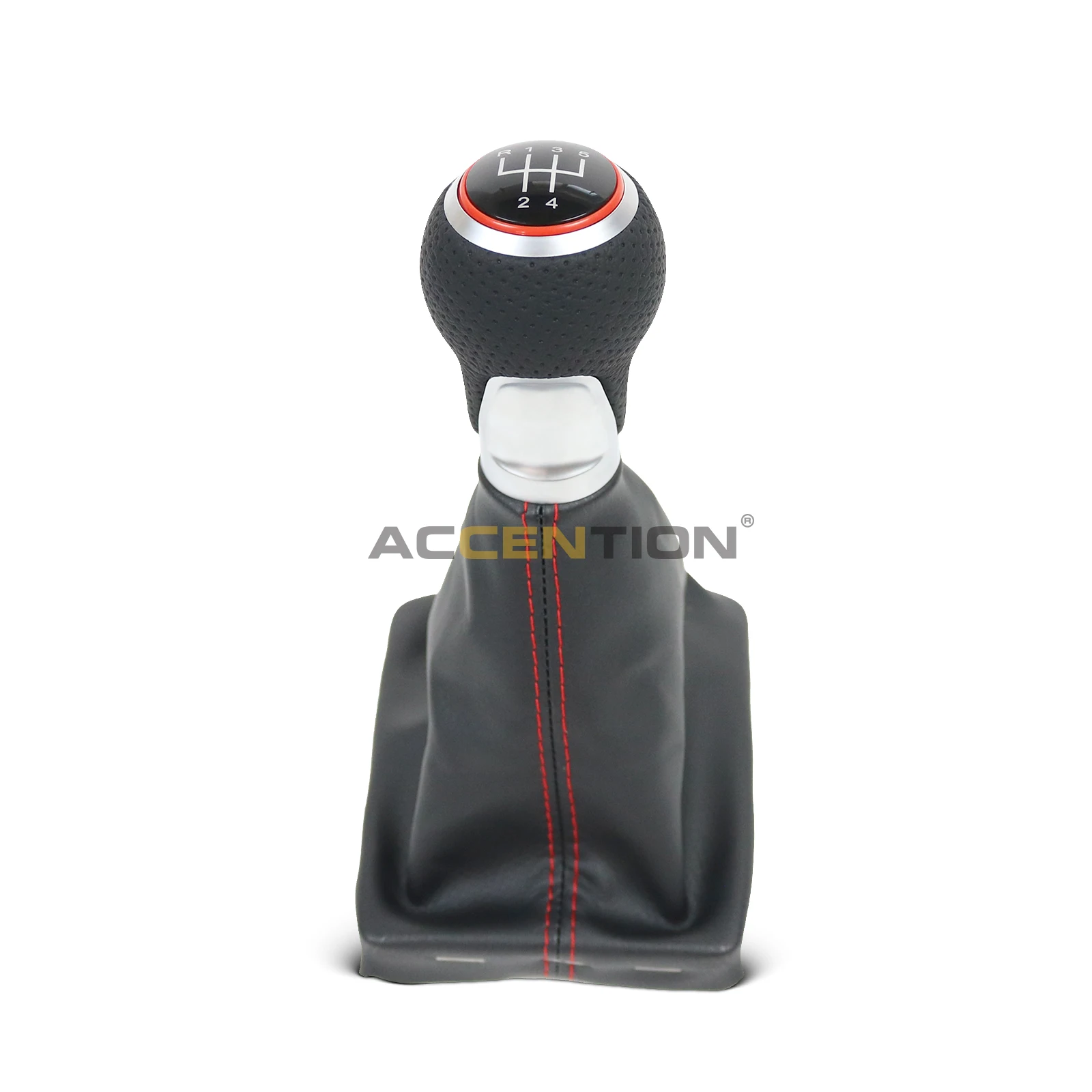 5 / 6 Speed New Car Shift Gear Knob With Leather Knob For Audi A6 C6 2004 2005 2006 2007 2008 2009 2010 2011 2012