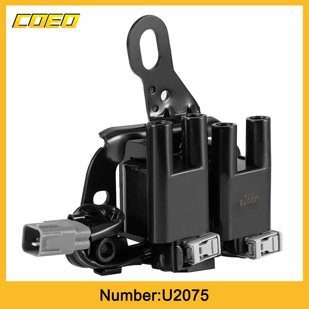 1PC U2075 New Ignition Coil For Kia Cerato Lion Run Sauer Hyundai G4GB/G4GC i30 High Voltage Line