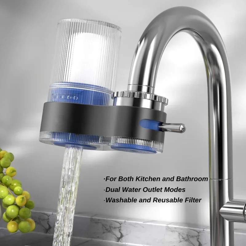 

Tap Water Purifier Filter Washable Replacement Kitchen Faucet Long Lasting Ceramic Filtro Faucet Mixer Aerator with 1 Filter