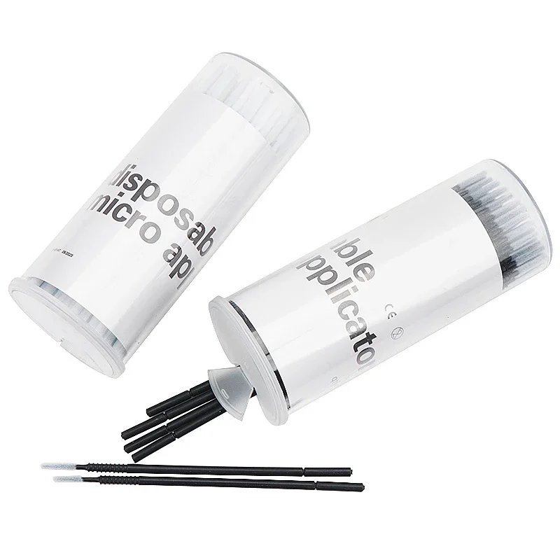 Pennelli per ciglia 100 pezzi Manico a spirale usa e getta Microbrush Bacchette per mascara Micro pennello Applicatore Estensione ciglia Strumenti per il trucco
