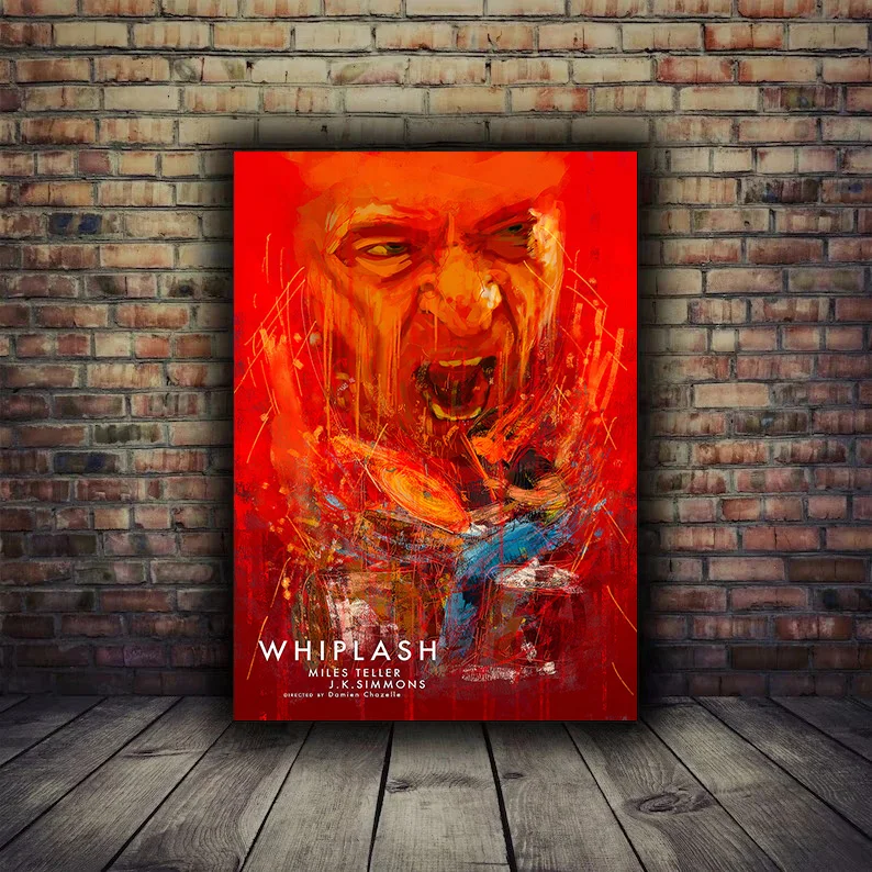 Classic Movie Whiplash Drummer Music Film Poster Music Jazz Canvas Painting Wall Art Pictures Home Decor For Bedroom Gift