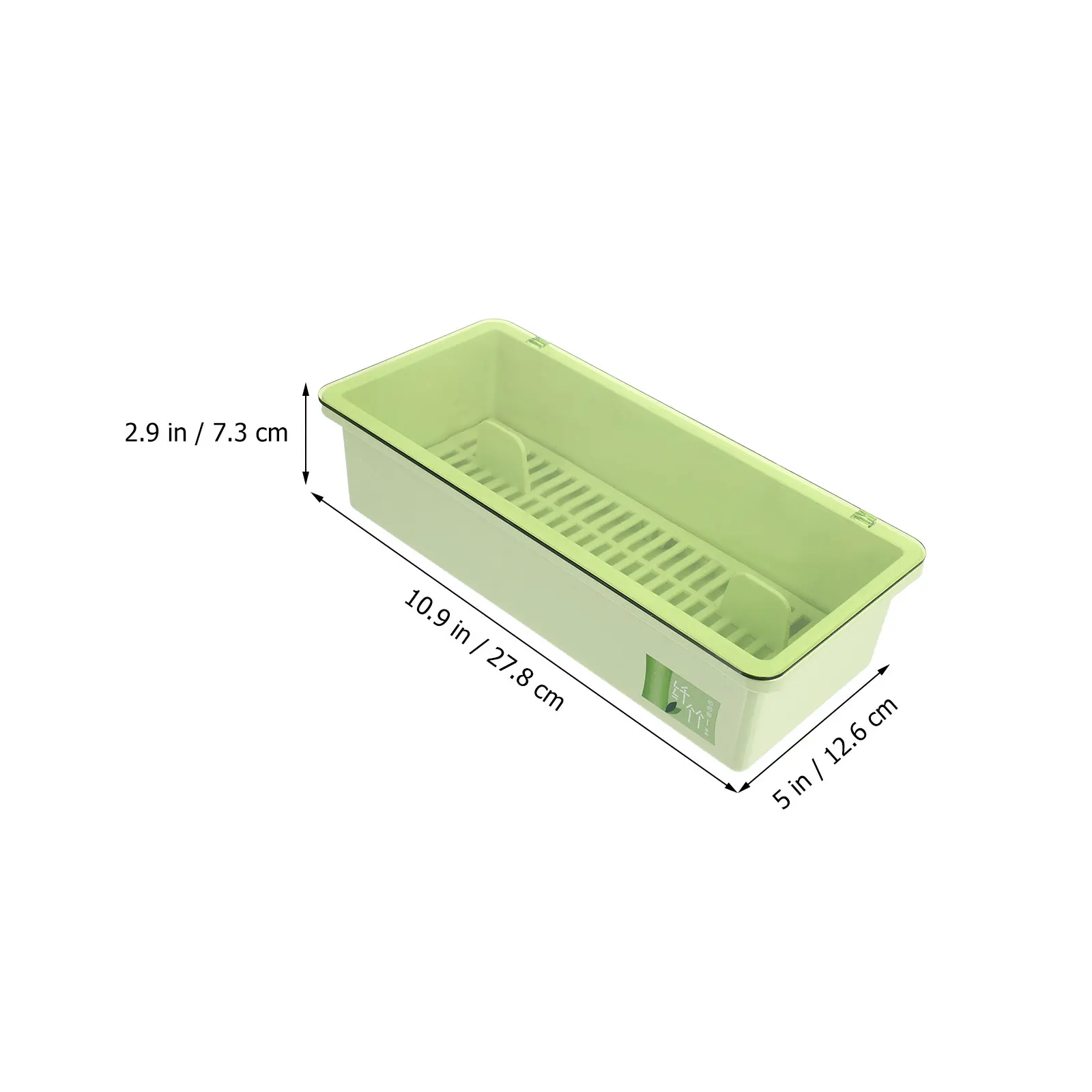 

Drain Box Chopsticks Holder Holes Sanitary Drying PP Material Bamboo Non Toxic Lid Kitchen Tableware Spoons Container