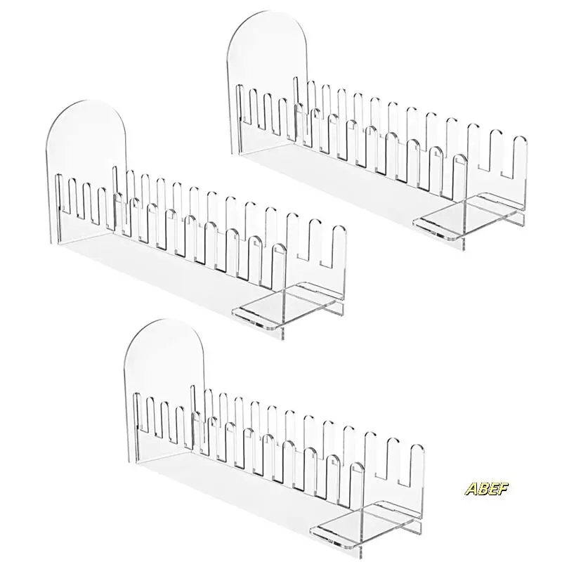 3 قطع من حامل عرض بطاقات المعايدة من الأكريليك مكون من 12 طبقة، حامل عرض بطاقات شفاف، سهل التجميع، حامل بطاقة لاصق للبطاقات البريدية