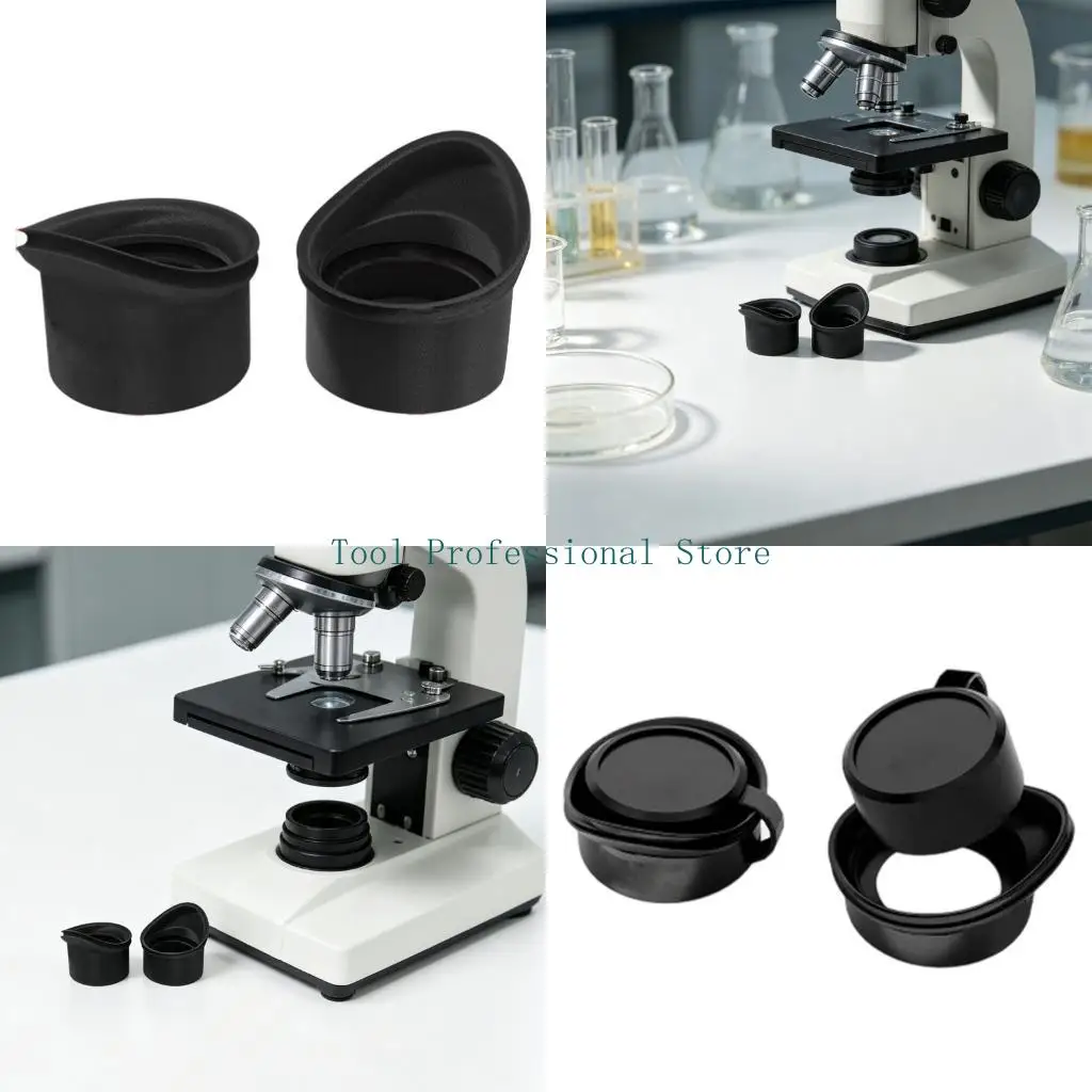 Couvercle d'oculaire en Silicone 57QF pour Microscope, réduit fatigue oculaire pour une utilisation en laboratoire, facile à