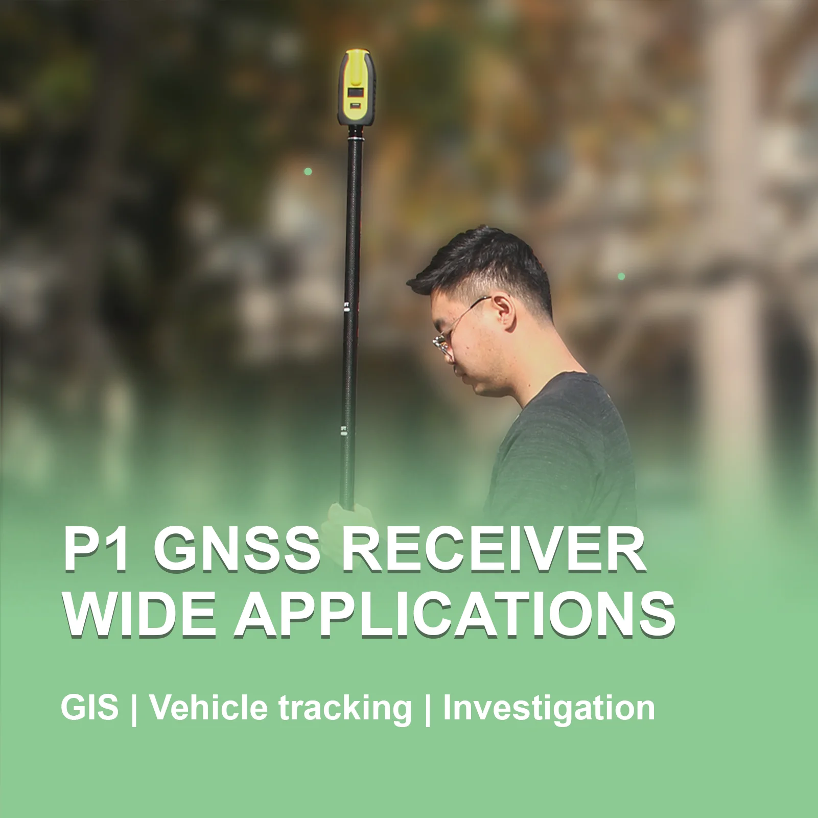 SingularXYZ P1 GNSS Receiver - High-Precision GPS Tracker | RTK Rover | Wearable and Portable | Centimeter Positioning for Surve