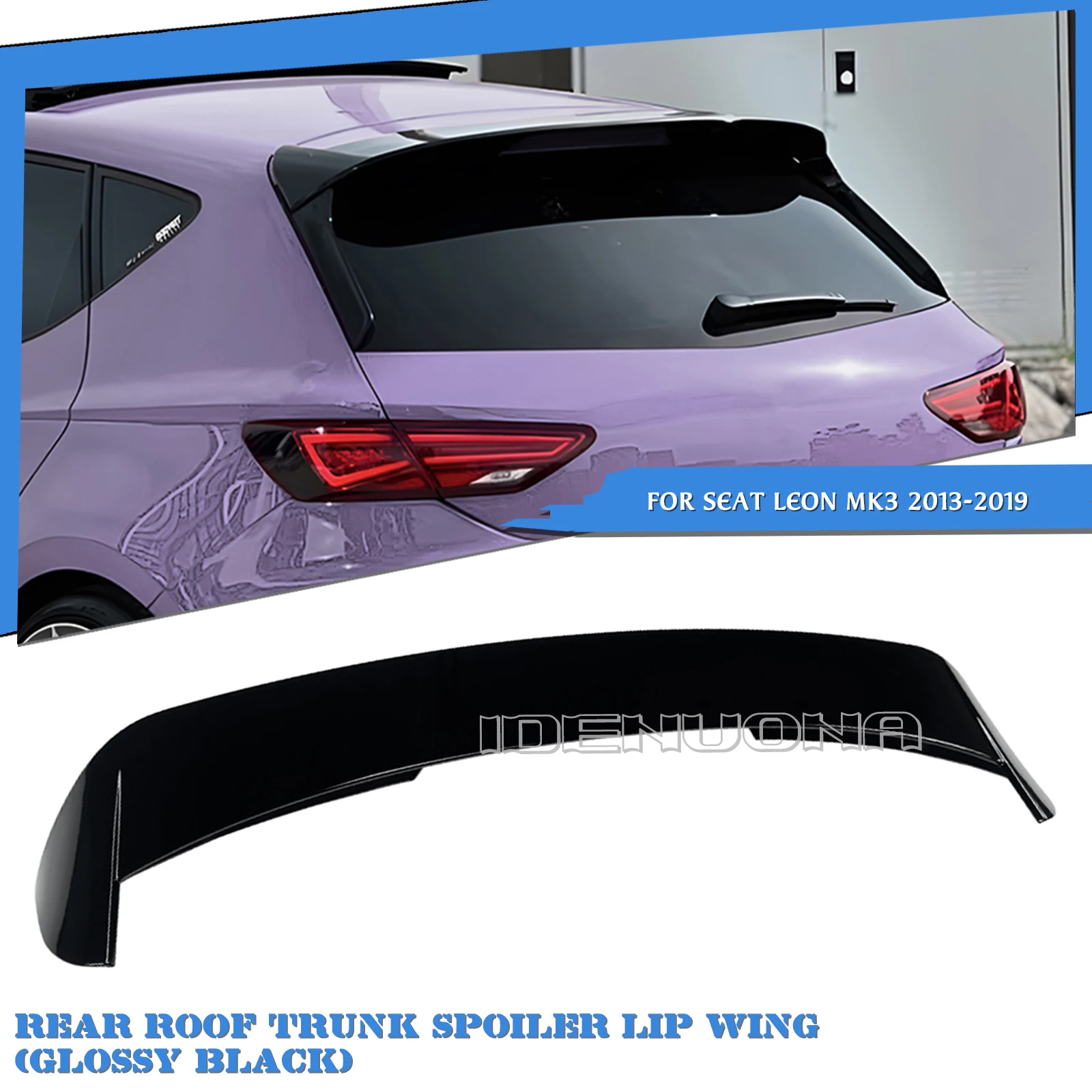 

Автомобильный верхний спойлер на крышу, крышка багажника, задняя клапан для Seat Leon MK3 2013 2014 2015 2016 2017 2018 2019, базовая версия