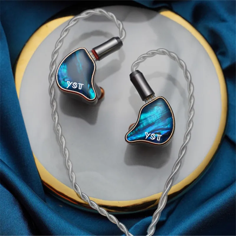 ECCI YST-02 1 المحرك المتوازن + 1 سائق ديناميكية الهجين سائق 2pin 0.78 مللي متر HiFi داخل الأذن سماعة السمعية IEMs