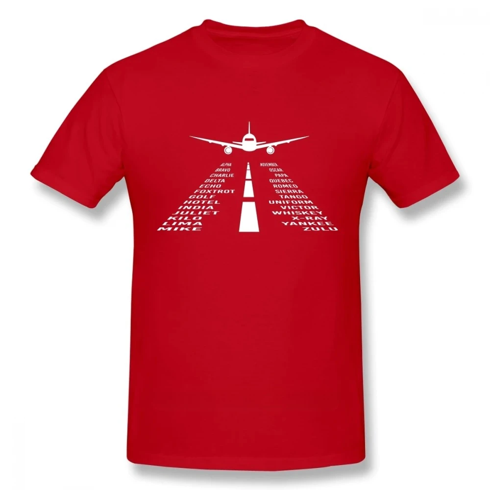Pilot Phonetic Alphabet Airplane Graphic T‑Shirt Aviation Runway Print Unisex Short Sleeve Aircraft Lover Streetwear Casual Tops