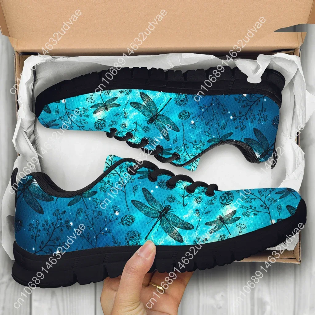 Star Dragonfly Design Fashion Sneakers Floral Print Comfortable Women's Sneakers Insect Casual Sneakers Chaussure