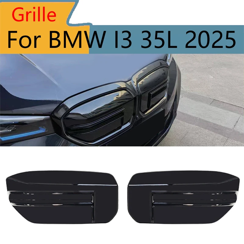 

For BMW I3 35L 2025 Front Bumper Grille Glossy Black ABS Aftermarket Replacement Car Body Styling Parts