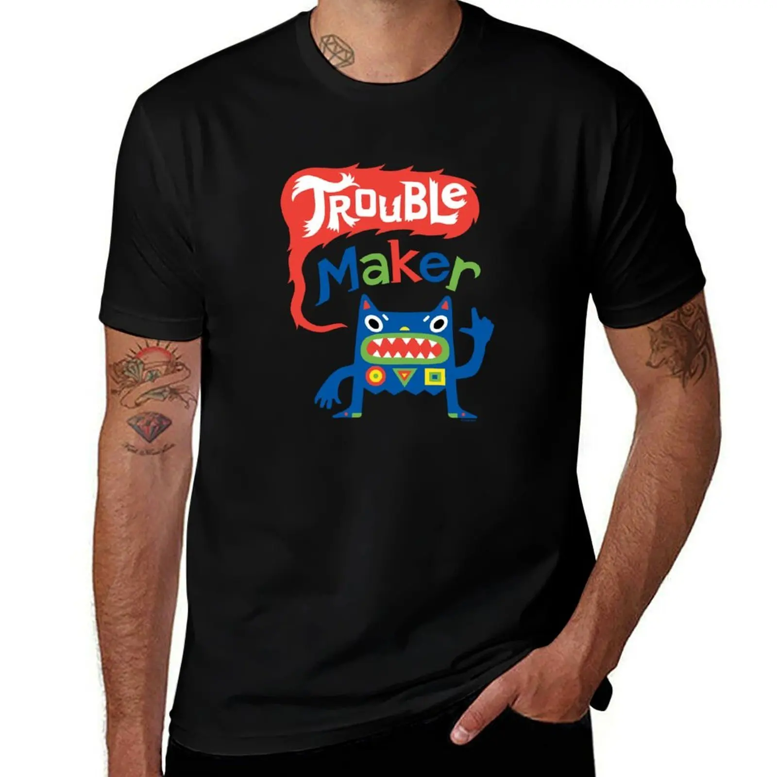 

Trouble Maker - dark T-Shirt Active Wear Sports T-Shirt for Men