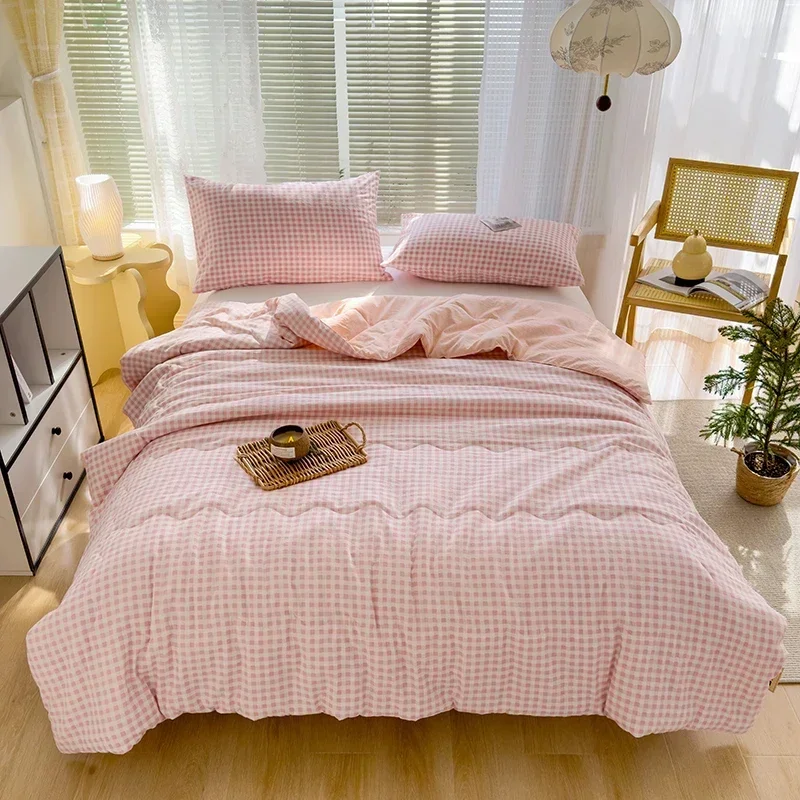 Green Plaid Summer Quilt High Quality Double-sided Summer Quilts Queen Bed Quilt Simple Luxury Comforter Thin Bed Cover Bedding