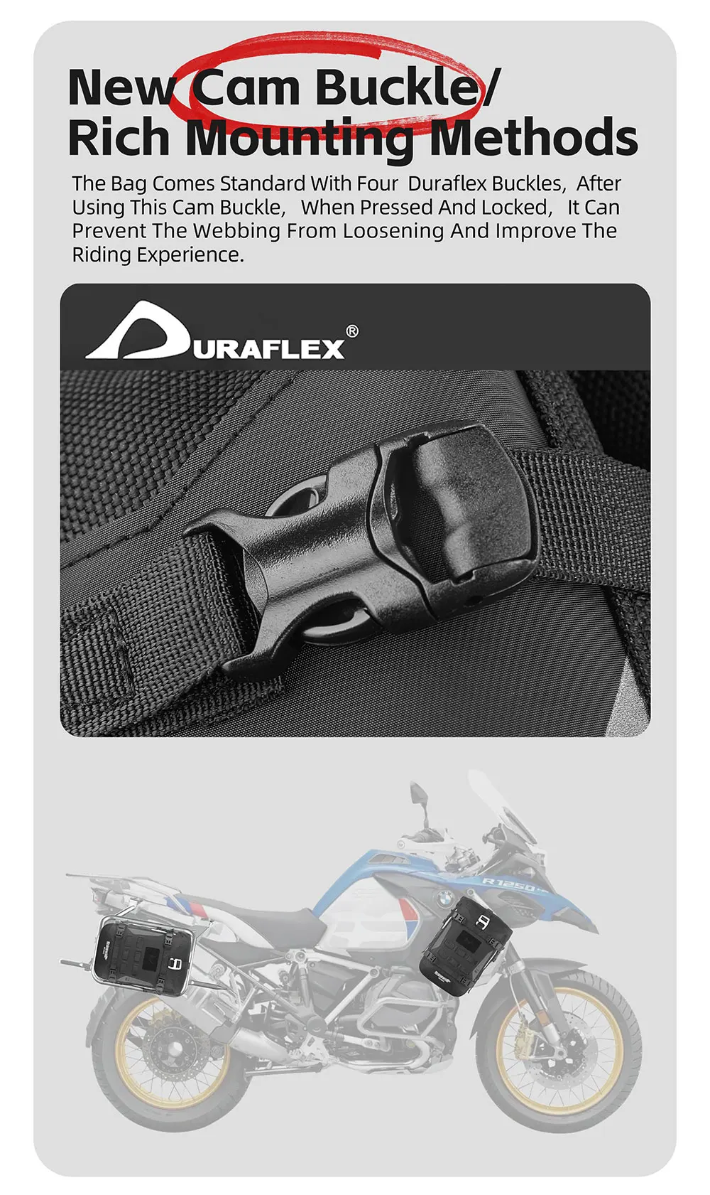 Rhinowalk Motorrad-Stoßstangentasche, wasserdichter Rahmen, Sturzbügel-Pack, Outdoor-Fahrrad-Werkzeug-Platzierungstasche mit innerer Stützplatine – Detail 9