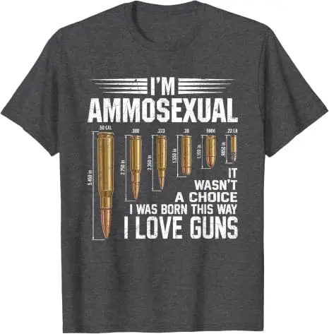 Ich bin ein Ammosexueller, Waffenliebhaber, Enthusiast, Zweite Verfassungszusatz, lustiges T-Shirt, Y2k, humorvoll, sarkastisch, Witz, Spruch, T-Shirt, Streetwear-Kleidung – Detail 14