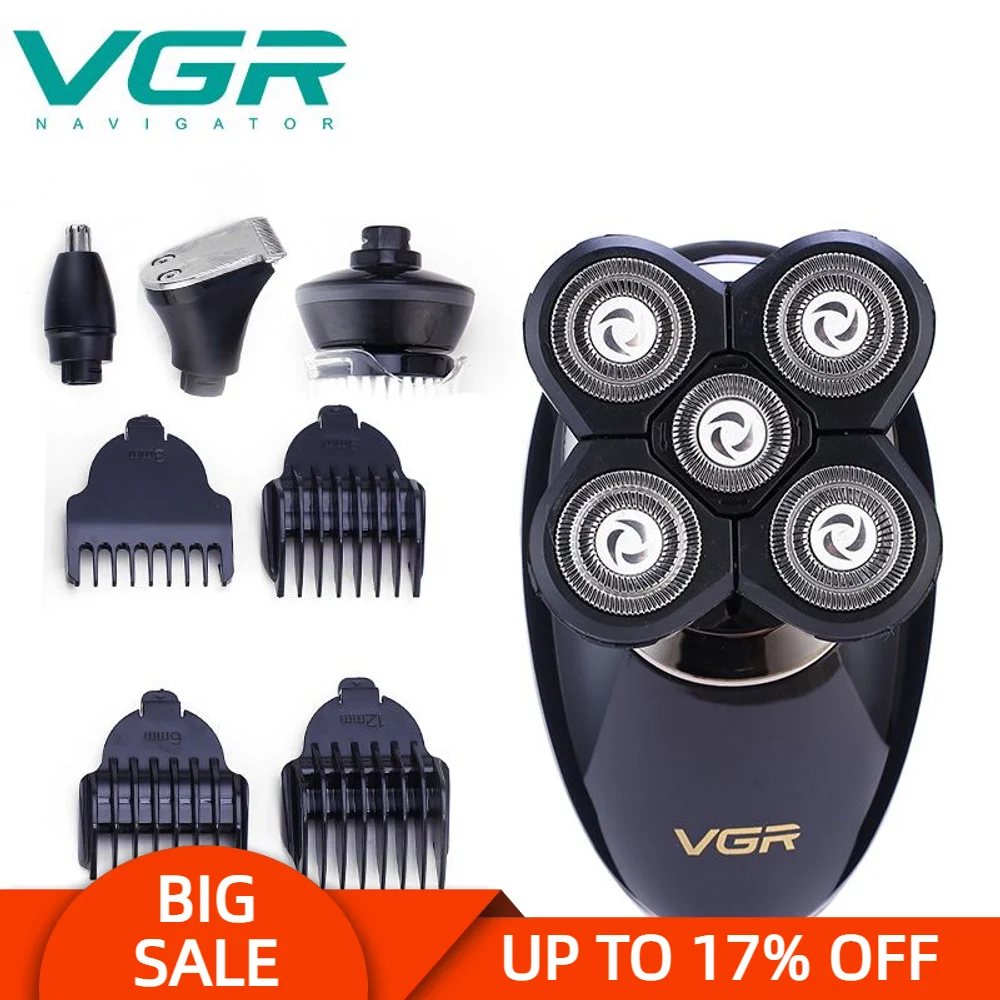 VGR 302 Electric Shaver Personal Care Appliances Multifunction 4 In 1 Usb Charging Bosy Washable Noise Reduction V302