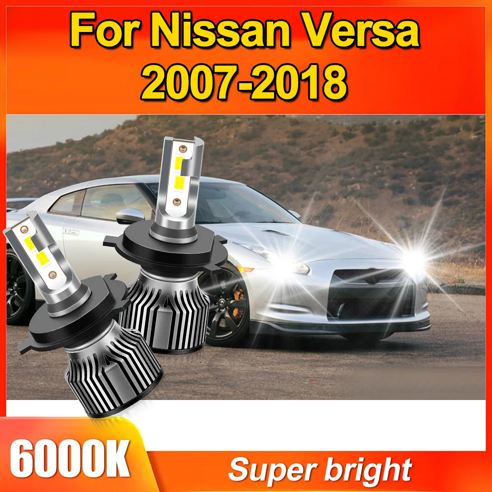 

H4 High Low Beam 6500K white super brightness 20000LM Internal Drive Car LED Headlight Kit For Nissan Versa 2007-2018