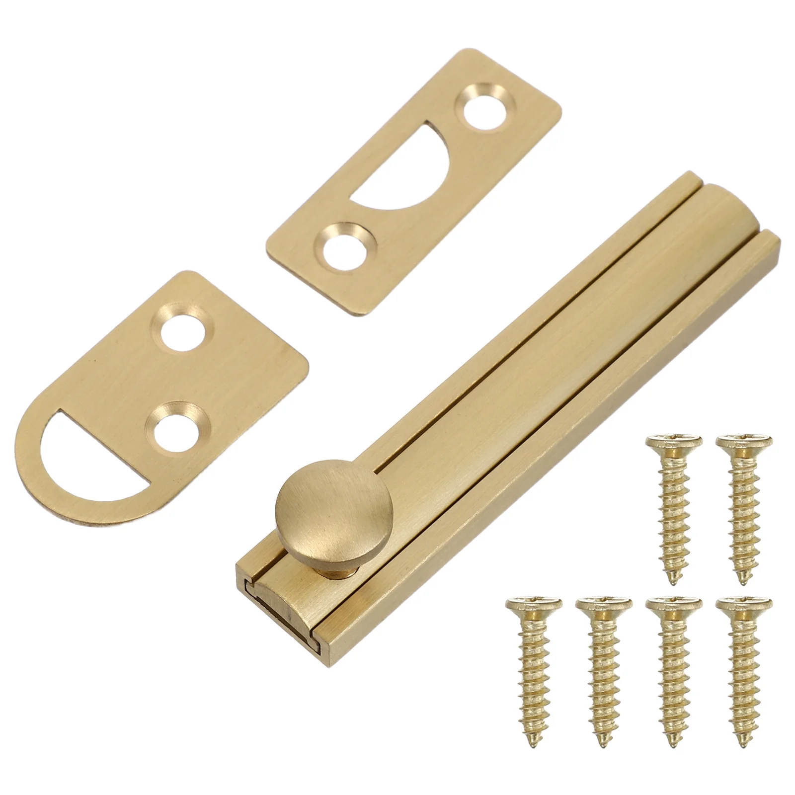 

Discreet Solid Brass Flush Bolt for Interior Exterior Sliding Doors French Door Pairing System Cabinet Wardrobe Locking