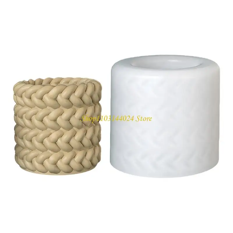 N5KE Resin Holder Silicone Mould For Handmade Rope Weaving Projects