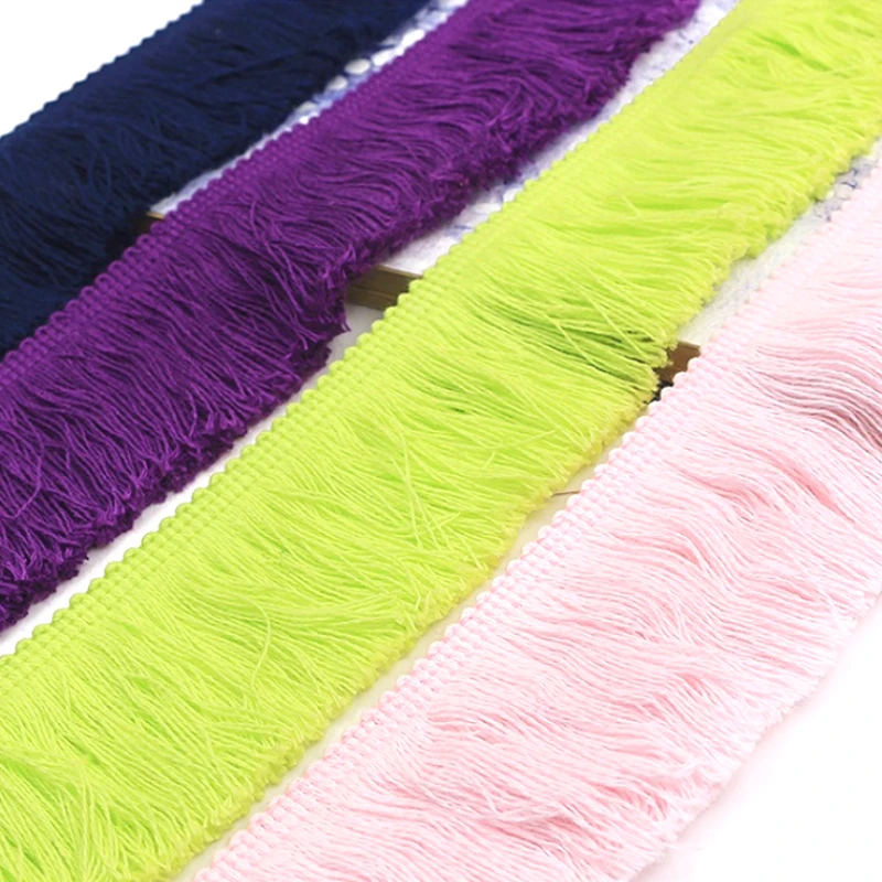 

5/10M Colorful Cotton Tassel Fringe 50mm Curtain Sewing Lace Trim Ribbon Dress Home Textile Trimming DIY Crafts Accessories