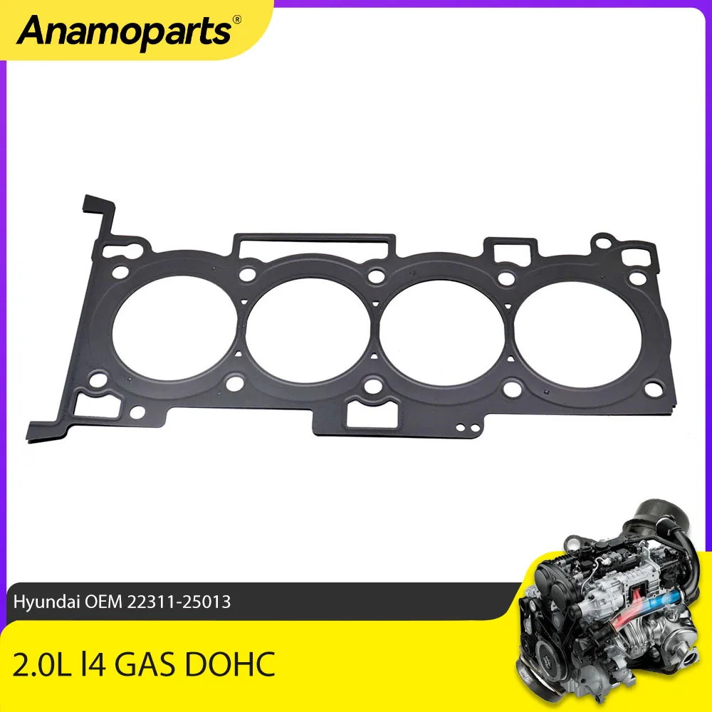 

Engine Cylinder Head Gasket fit 2.0 L l4 GAS DOHC For Hyundai KIA Tucson Forte Koup Forte5 2.0L 2010-2014 OEM 22311-25013