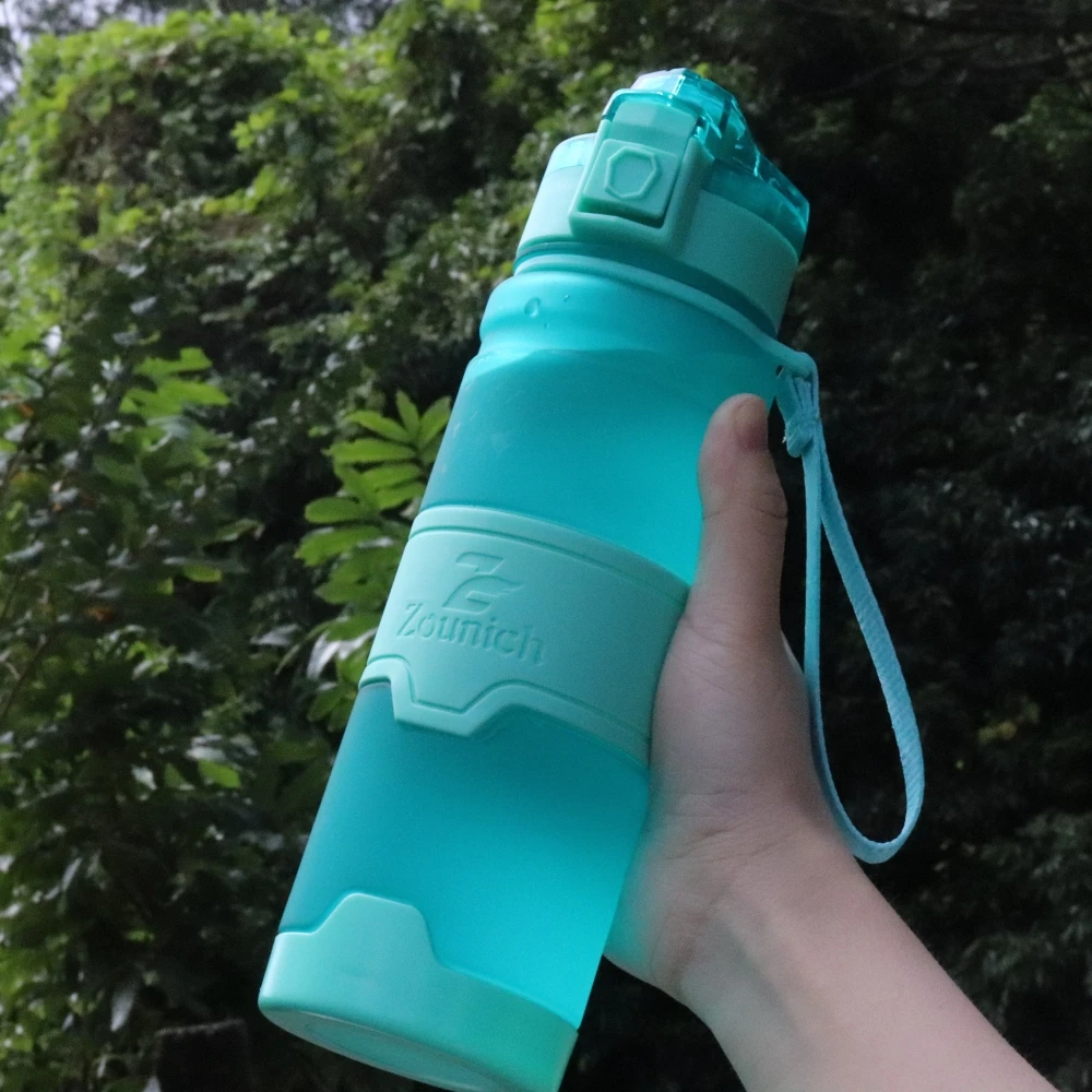 ZOUNICH Protein Shaker Portable Water Bottle Outdoor Sport Leakproof Tritan Plastic Drinking Bottle BPA Free 400-1000ML