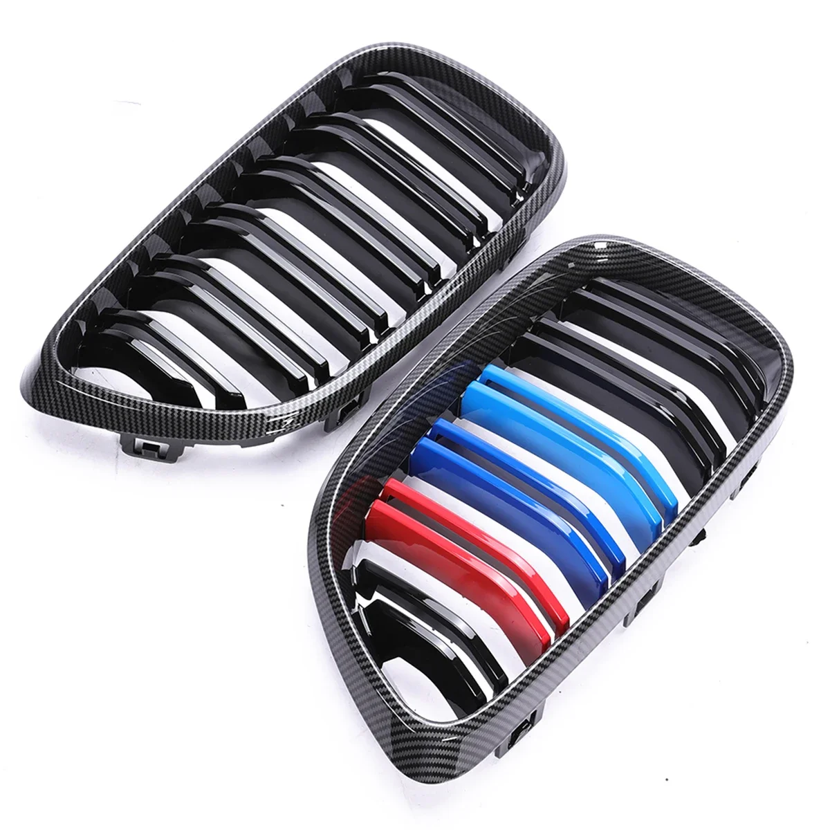 Calandre de Pare-Choc Avant en Fibre de Carbone, Couverture betérieure pour Touriste, pour BMW Série 2 F22 F23 2014 2015 2016 2017 2018