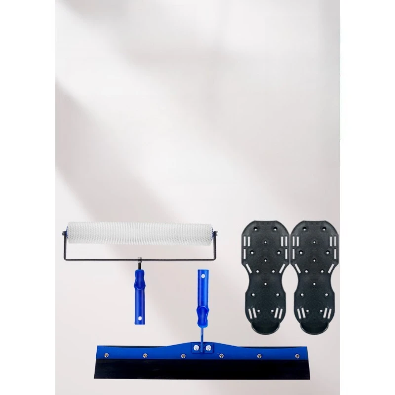 

Self-leveling Construction Tools Epoxy Self-leveling Special Full Set of Tools Defoaming Roller Brush Scraper Rake Nail Shoes