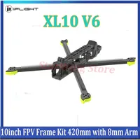 iFlight XL10 V6 10inch FPV Frame Kit 420mm with 8mm Arm Compatible with O3 Air Unit/Caddx Vista HD for FPV Long Range LR10 Drone