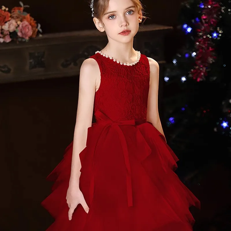 

Girls' Dress2025Summer New European and American Sleeveless Runway fashionViolin Children's Dress